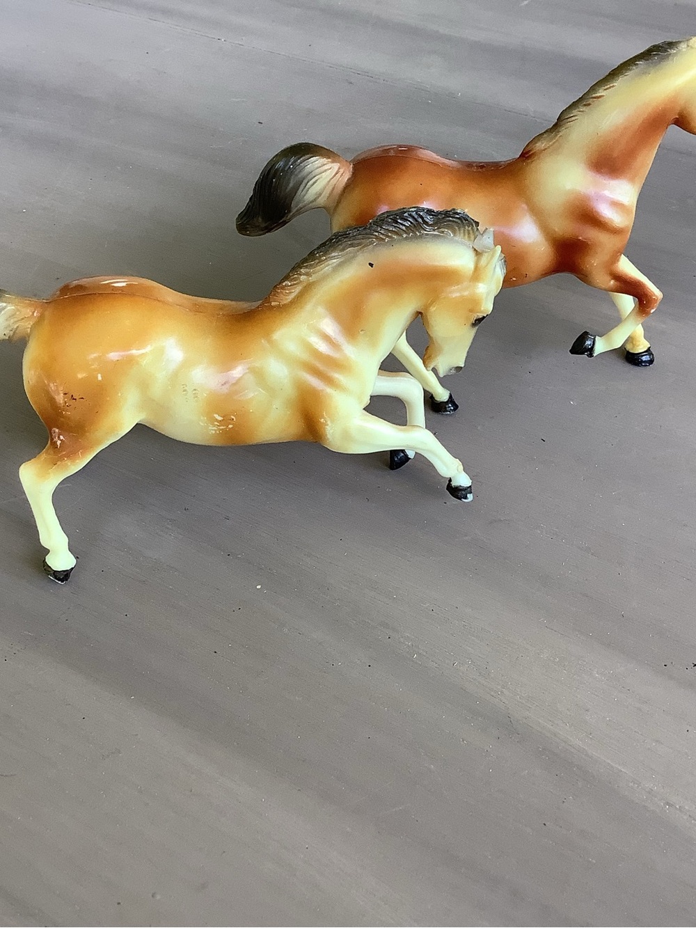 Vintage MCM 1950’s Retro Plastic Western Horse Toy Play Set - Picture 4 of 8